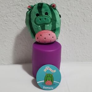 Damaris, The Watermelon Hippo, 2.5" Micromallow Squishmallows